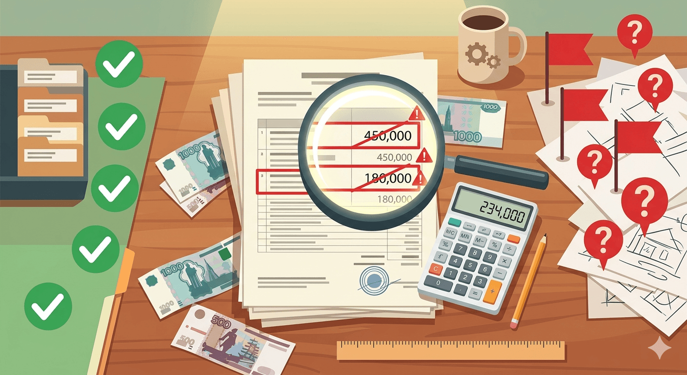 Подрядчик прислал смету на ремонт квартиры на 1,5 млн. ИИ нашёл завышение на 234 000 за 4 минуты